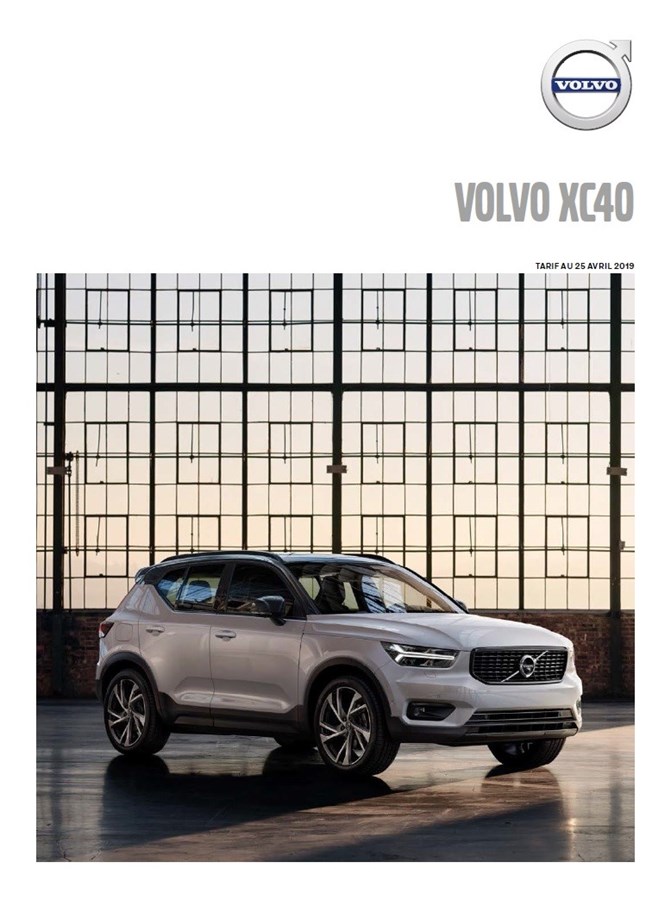 Tarifs Volvo XC40 - 25 avril 2019