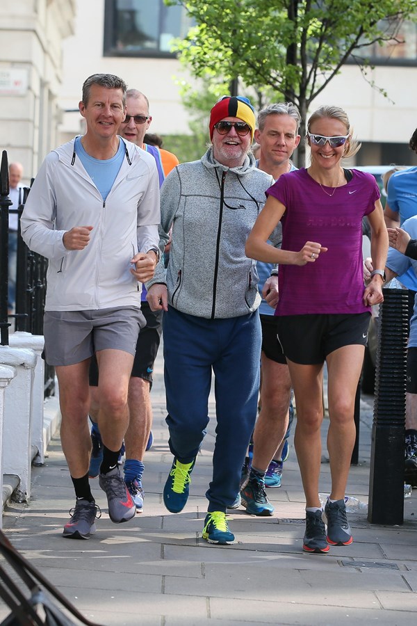 Volvo Car UK is the lead sponsor of the RunFestRun festival, which is presented by Chris Evans (centre)