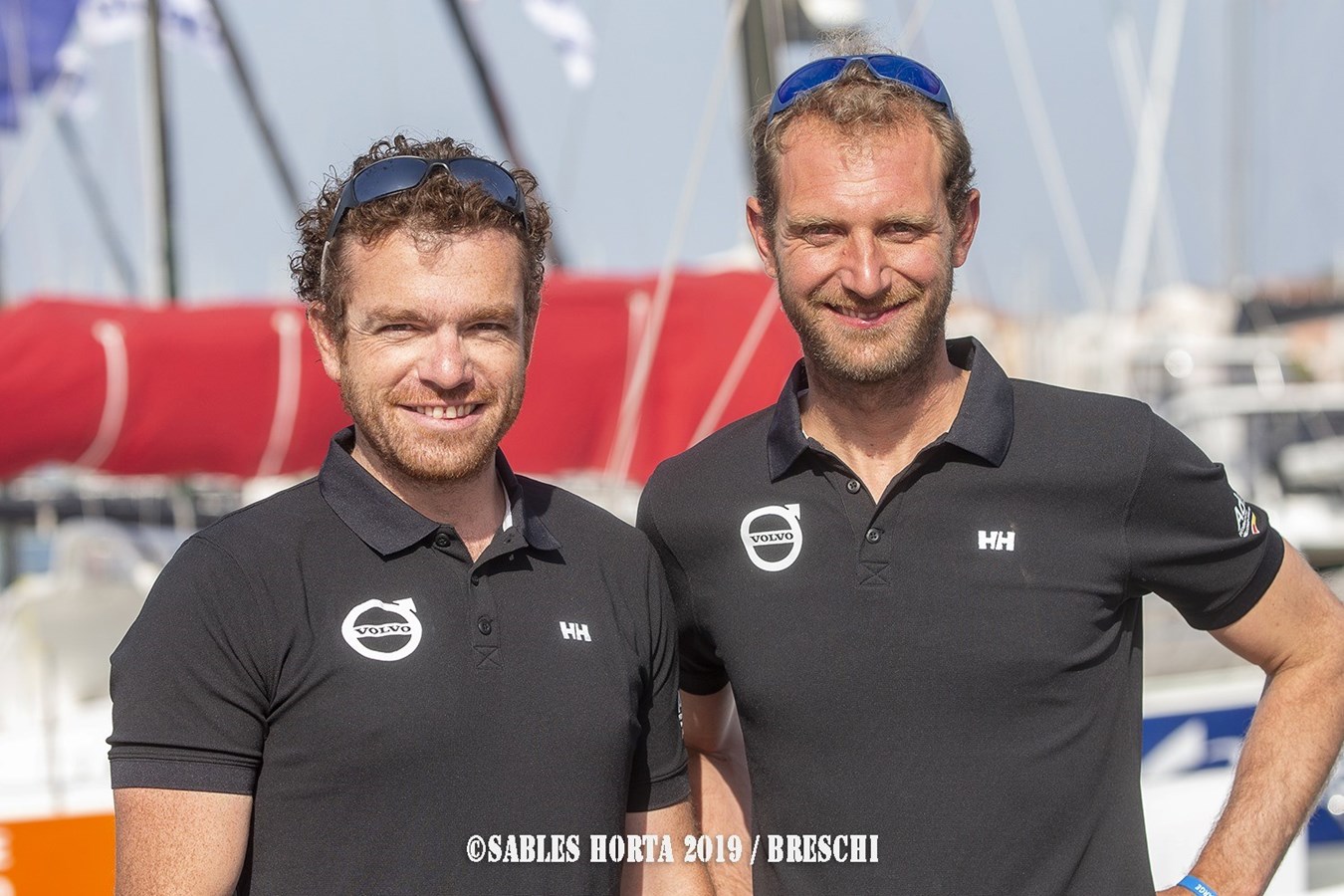 Jonas Gerckens et son co-skipper Benoit Hantzperg.  Jonas Gerckens dans le top 5 de la 7ème édition de la course Les Sables - Horta – Les Sables 