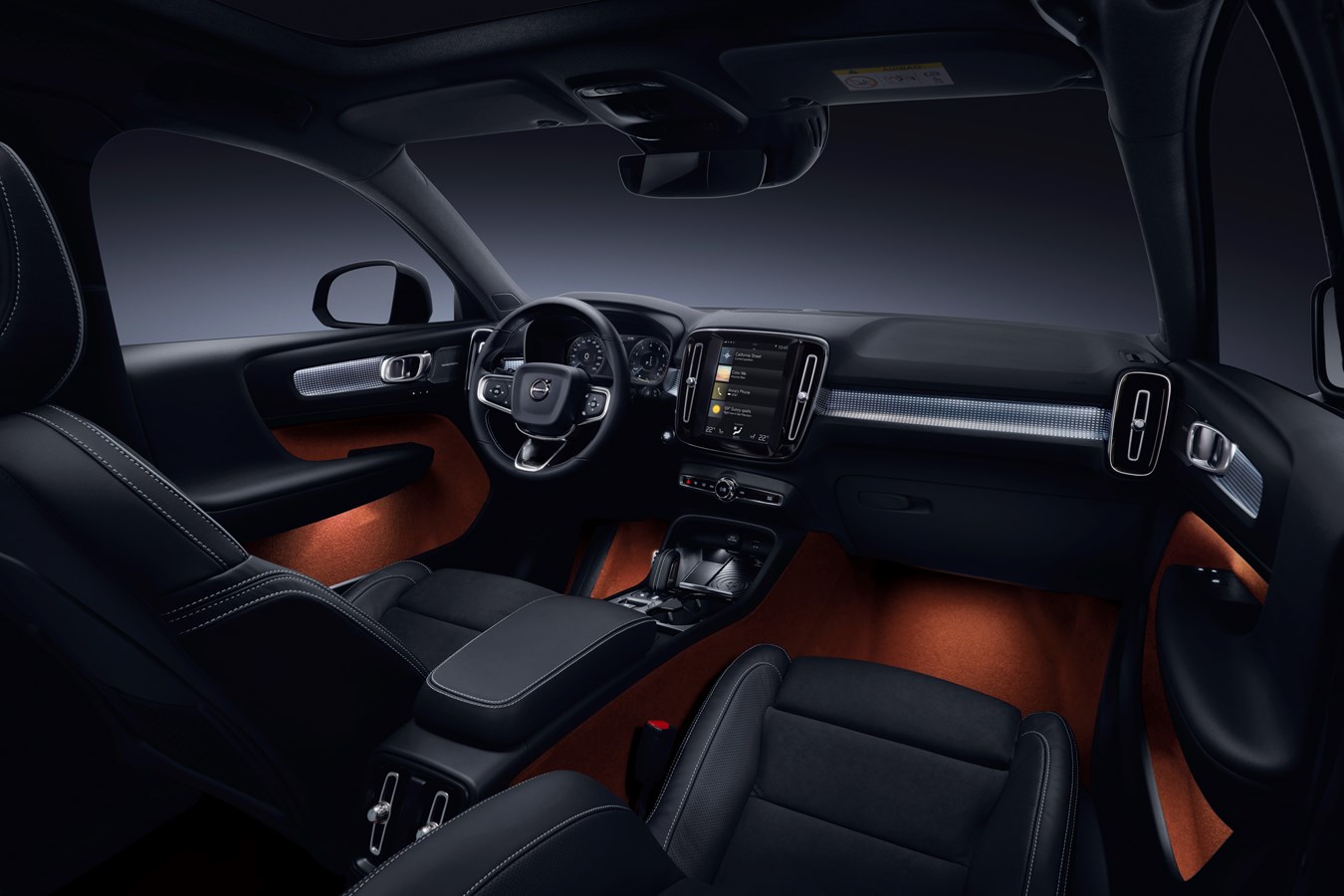 XC40 R-Design expression, Charcoal Nubuck textile/leather in charcoal interior