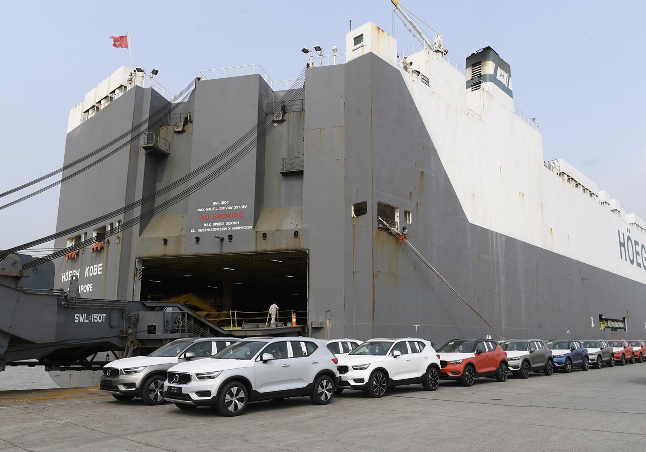 XC40整装待发出口全球，充分体现了沃尔沃汽车“中国制造 全球品质”的承诺和实力