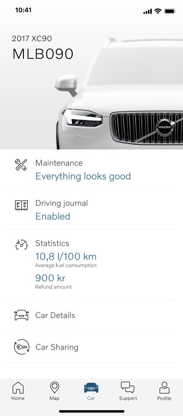 Volvo Car Tab Refund Amount