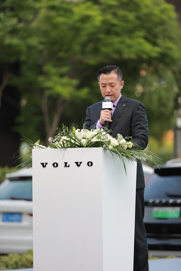 沃尔沃汽车大中华区经销商网络发展与质量、市场传播与公关高级总监刘鹏先生致辞
