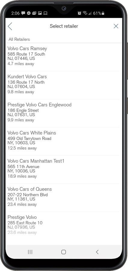 Volvo Car USA offers Digital Service Booking within Volvo on Call App