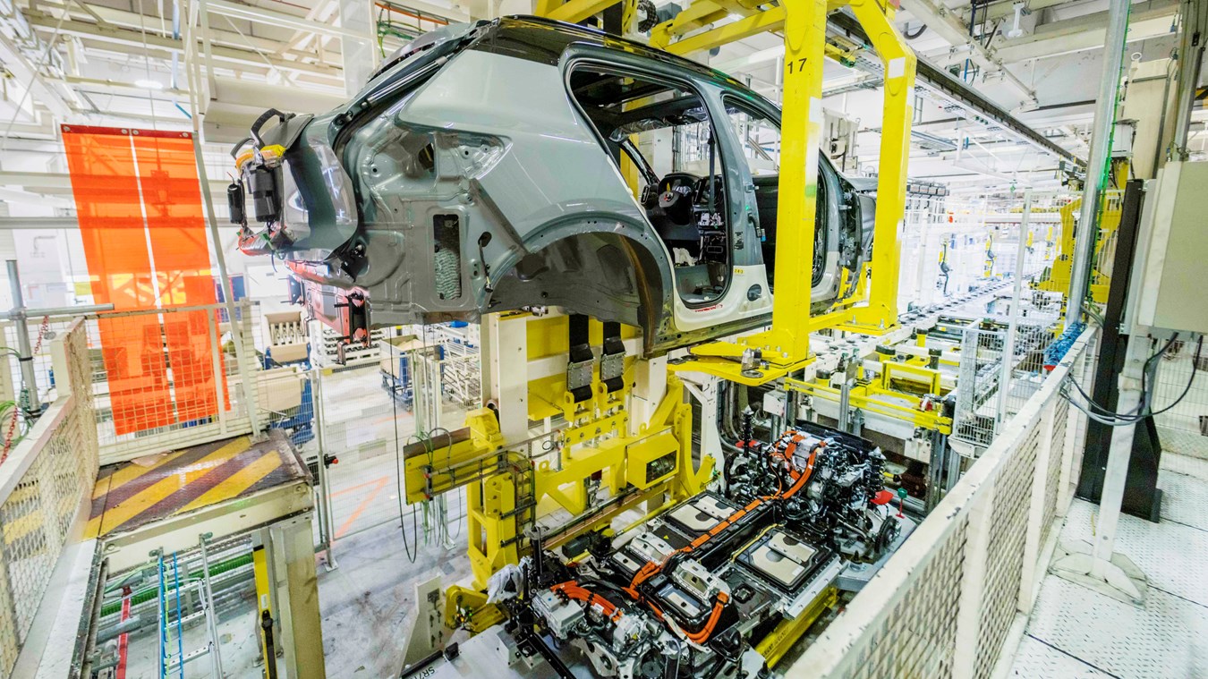 Volvo XC40 Recharge 100 % électrique, production à Gand, Belgique