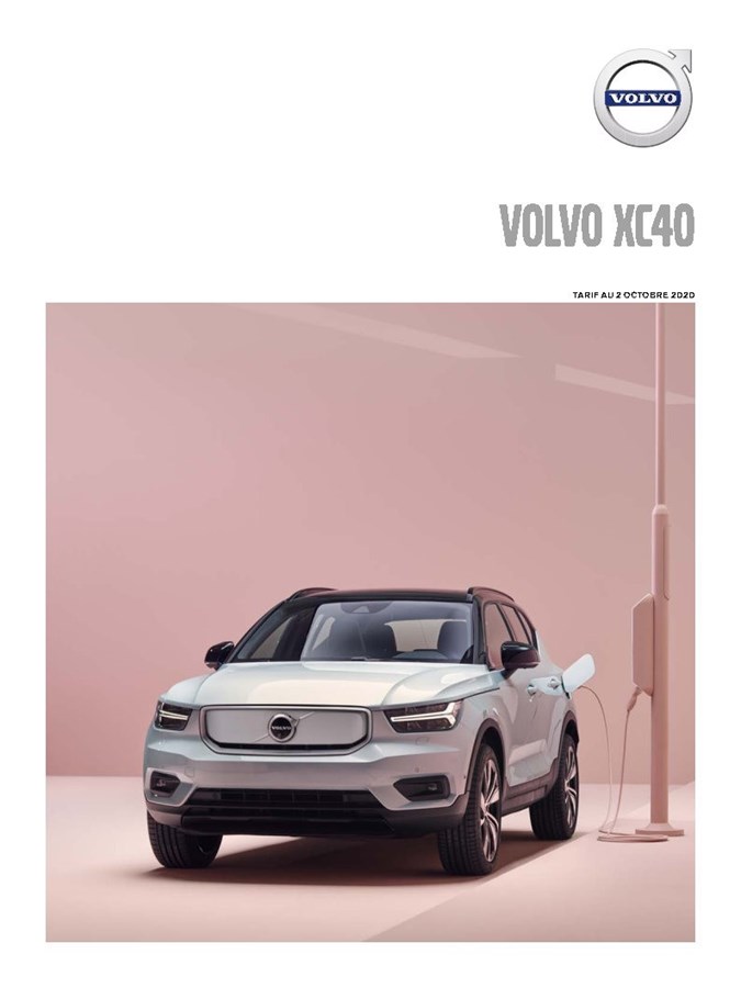 Tarifs Volvo XC40 - 2 octobre 2020