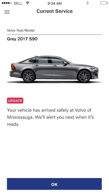 Volvo Valet - Car at Dealer