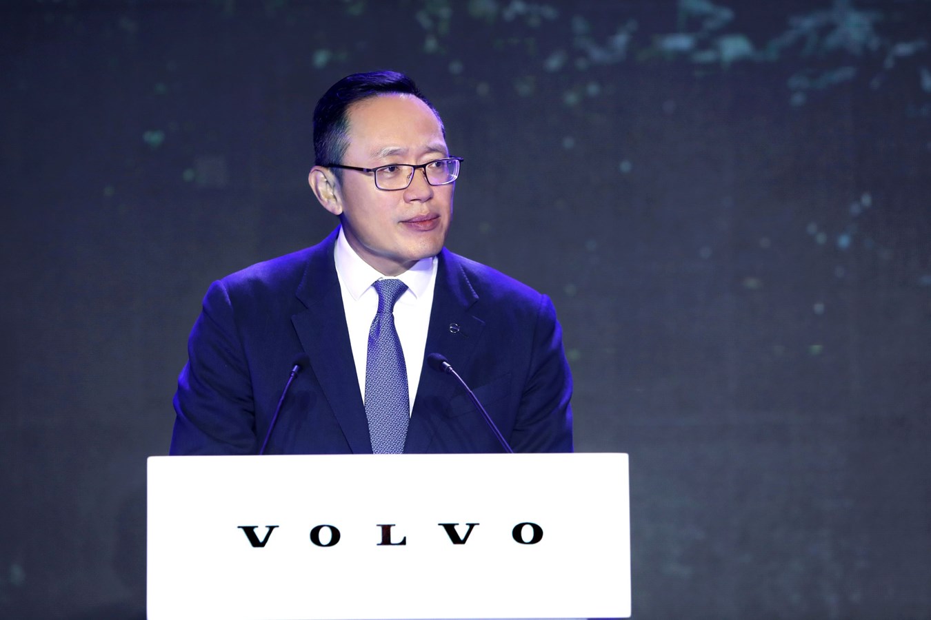 沃尔沃汽车集团全球高级副总裁、沃尔沃汽车亚太区总裁兼CEO袁小林致辞