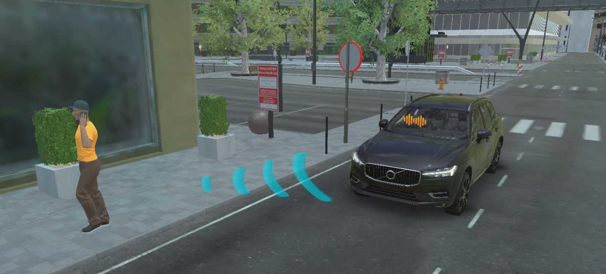Sound Interaction in Intelligent Cars -  pedestrian