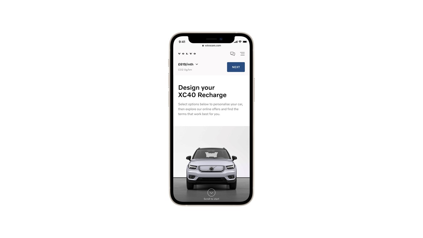 Neue Volvo Elektroautos ausschließlich online erhältlich - Konfiguration