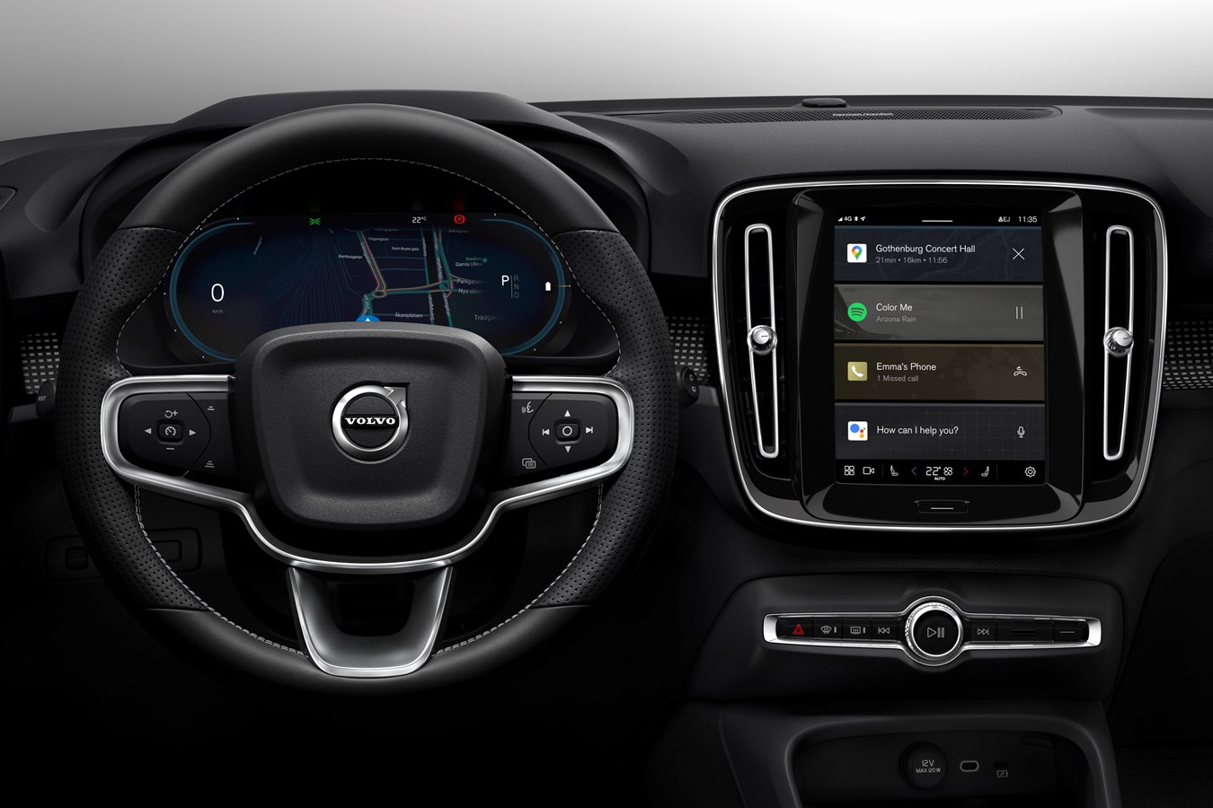 Fully electric Volvo XC40 introduces brand new infotainment system