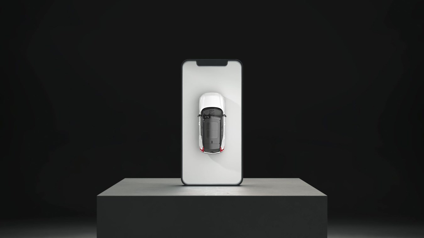 Film de démonstration des fonctionnalités de recharge dans l'application Volvo Cars