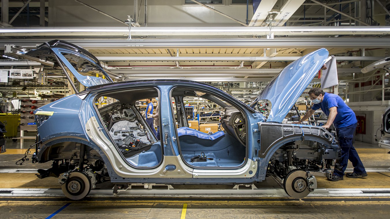 Volvo C40 Recharge Pure Electric Produktion im Volvo Werk Gent, Belgien