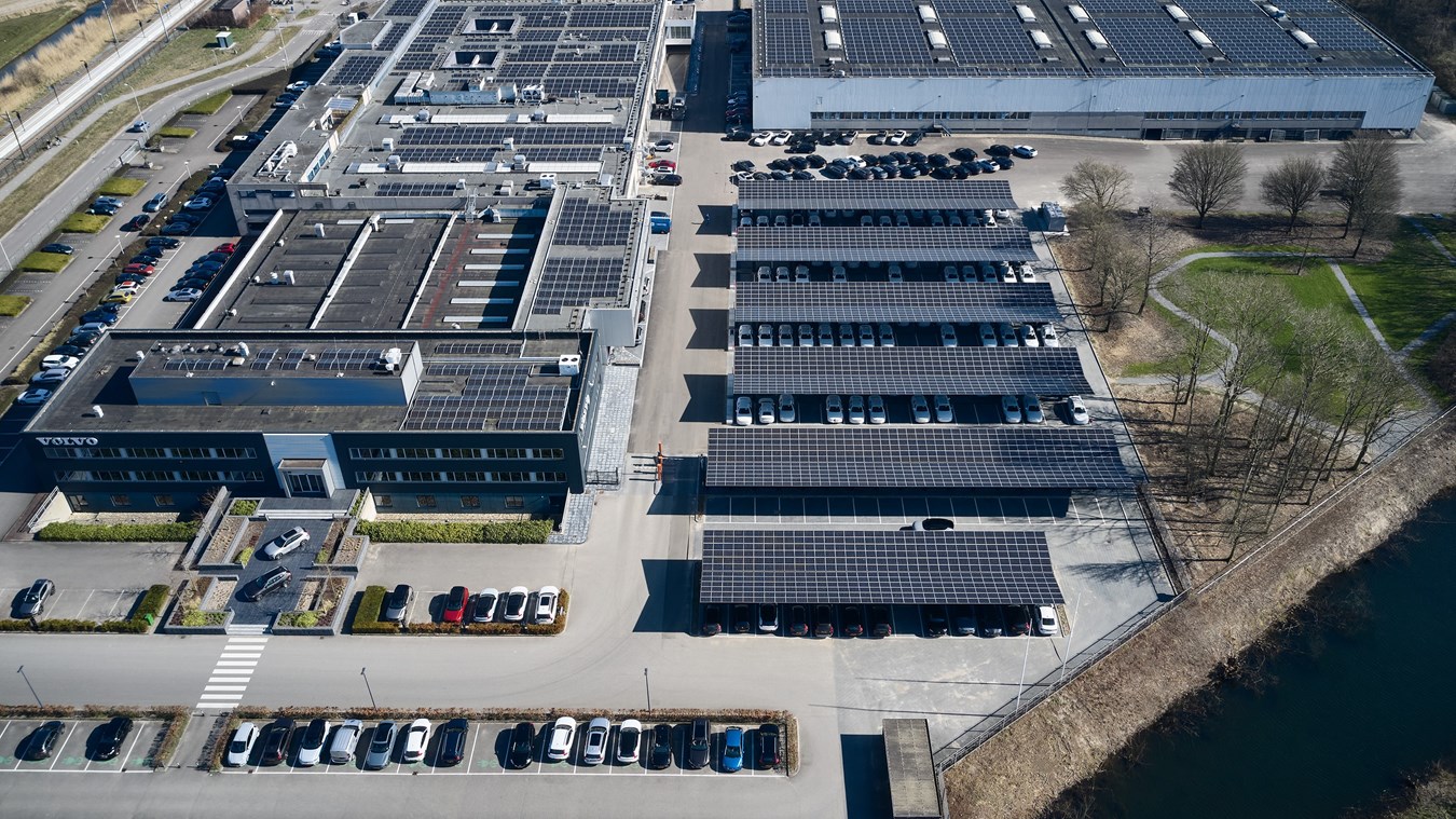 Volvo Car Nederland neemt ruim 5.000 zonnepanelen in gebruik