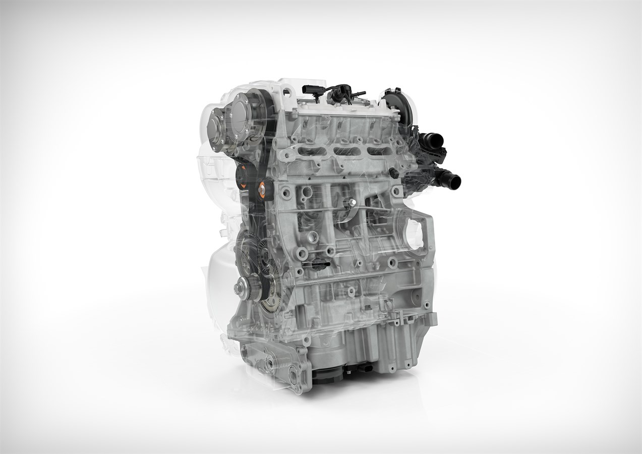 Drive-E 3 cylinder Petrol - optimised structure