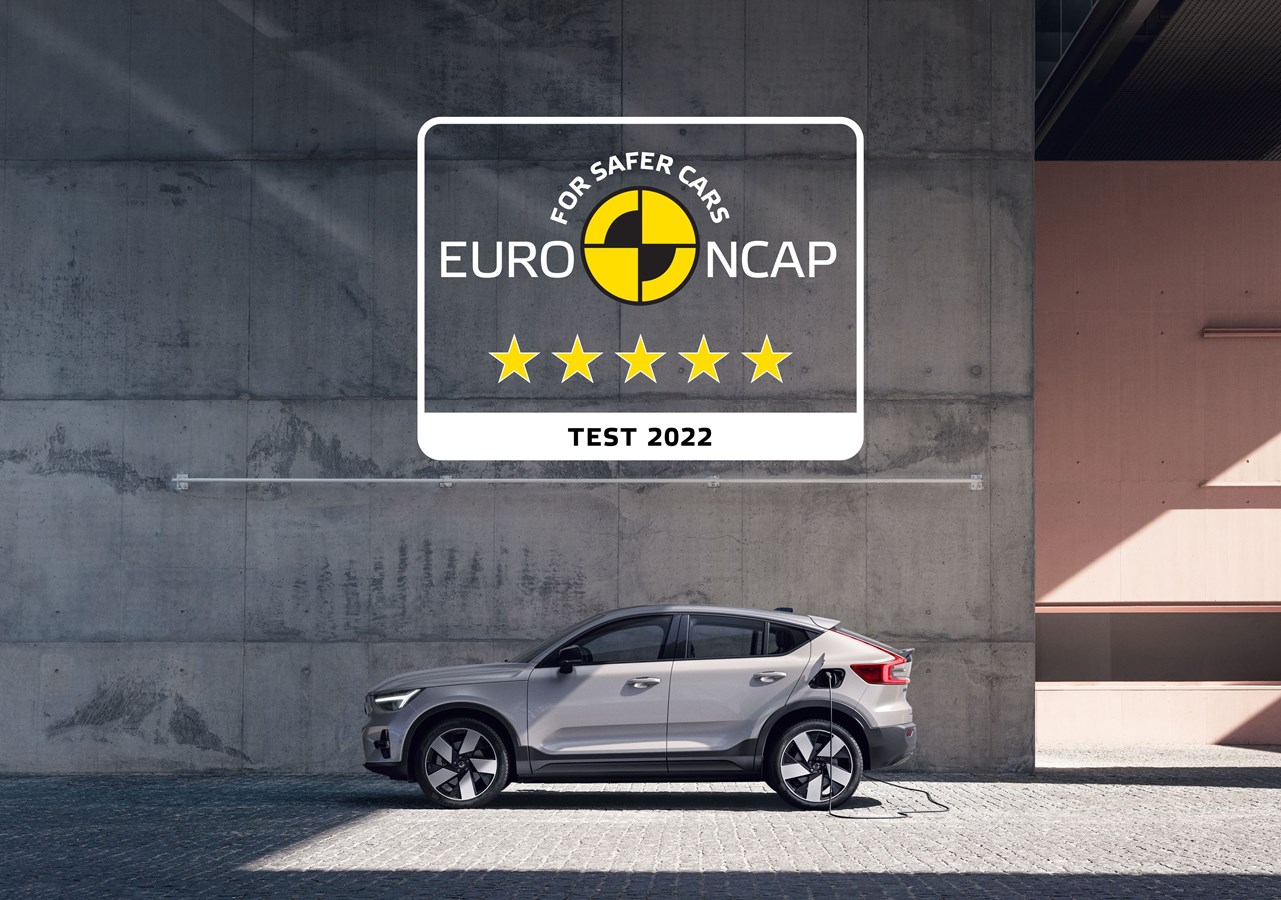 Volvo C40 Recharge Pure Electric: Fünf Sterne im Euro NCAP Test
