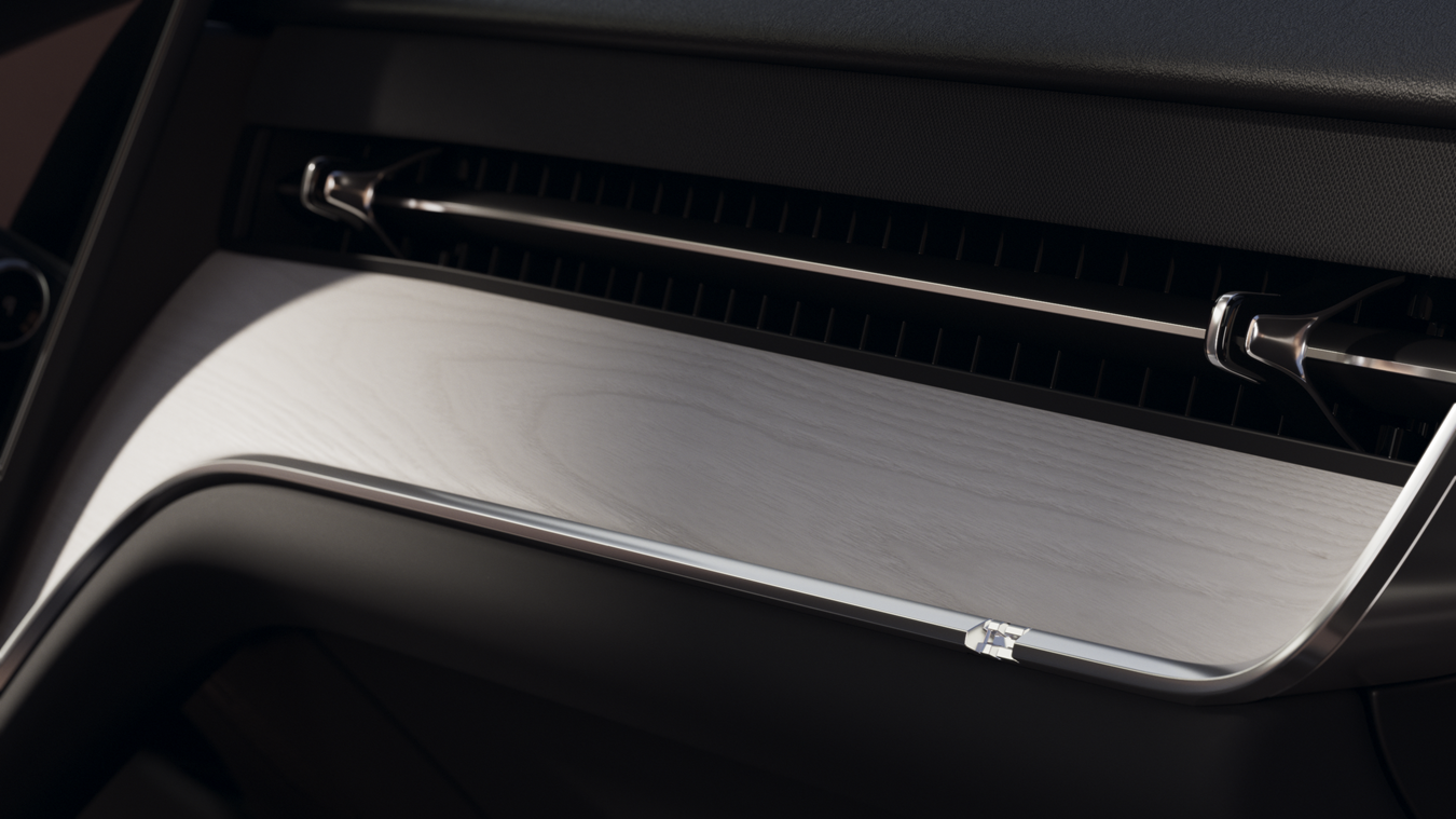 Neuartiger Materialmix mit luxuriöser Anmutung im Interieur des Volvo XC90
