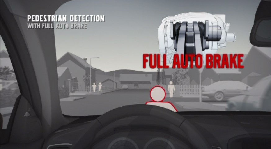 Volvo S60, Pedestrian Detection, Animation - Video Still