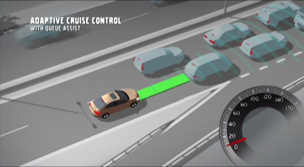 Volvo S60, Adaptive Cruise Control, Animation - Video Still
