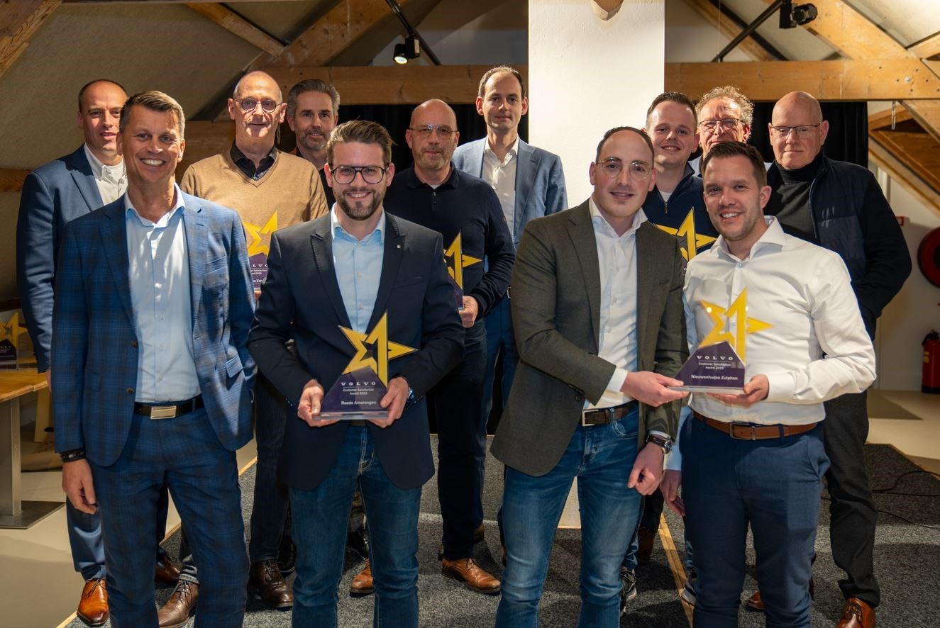 Volvo Car Nederland beloont 25 Volvo dealers met een Customer Satisfaction Award