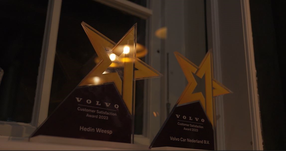 Volvo Car Nederland beloont 25 Volvo dealers met een Customer Satisfaction Award