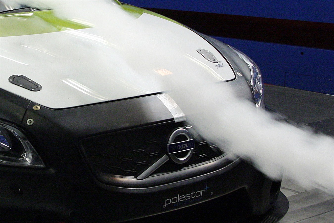 The Volvo C30 STCC in Volvo Cars wind tunnel