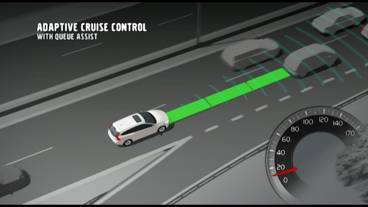 Volvo V60, Adaptive Cruise Control, Animation - Video Still