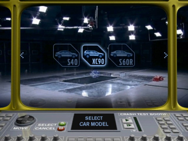 Crash Test Lab on Xbox "Volvo Drive for life" Video Game