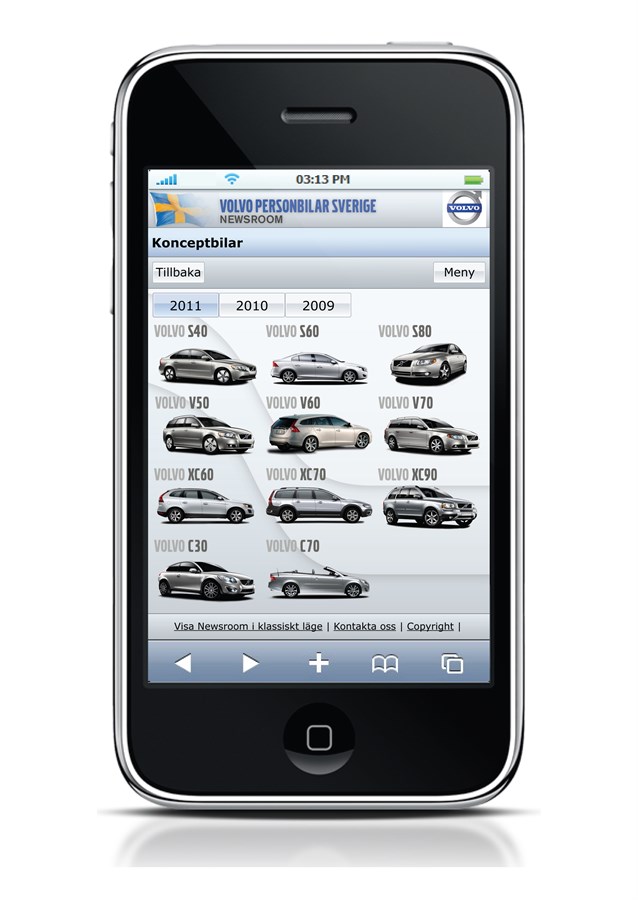 Volvo Cars Newsroom – now optimized for iPhone
