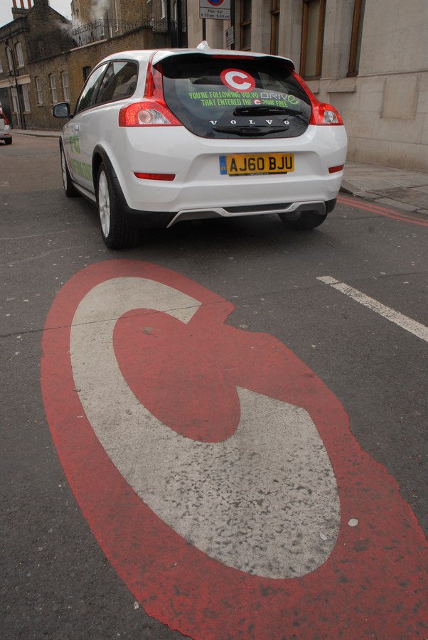 Volvo C30, S40 and V50 DRIVe range now free to enter the London's Congestion Charge Zone