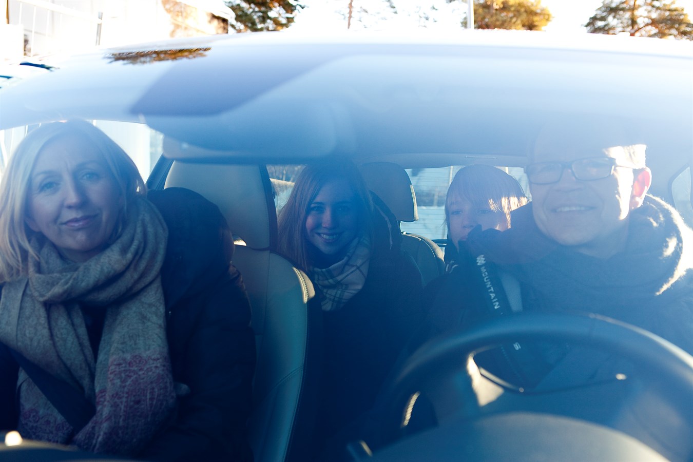 Lindell family and Volvo C30 Electric