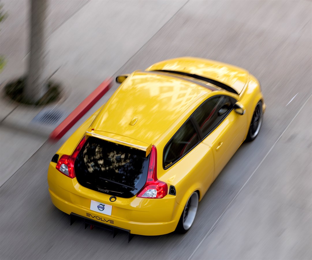 Yellow Evolve C30 driving