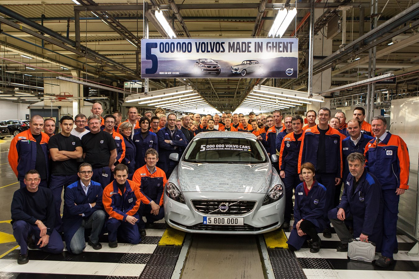 Five million Volvo cars built in Ghent