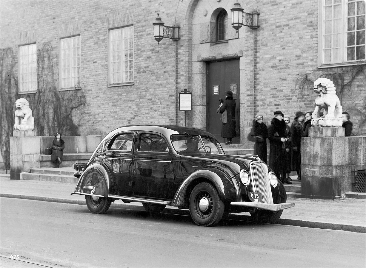 PV 36 "Carioca", 1935, outside the Röhsska design museum in Gothenburg