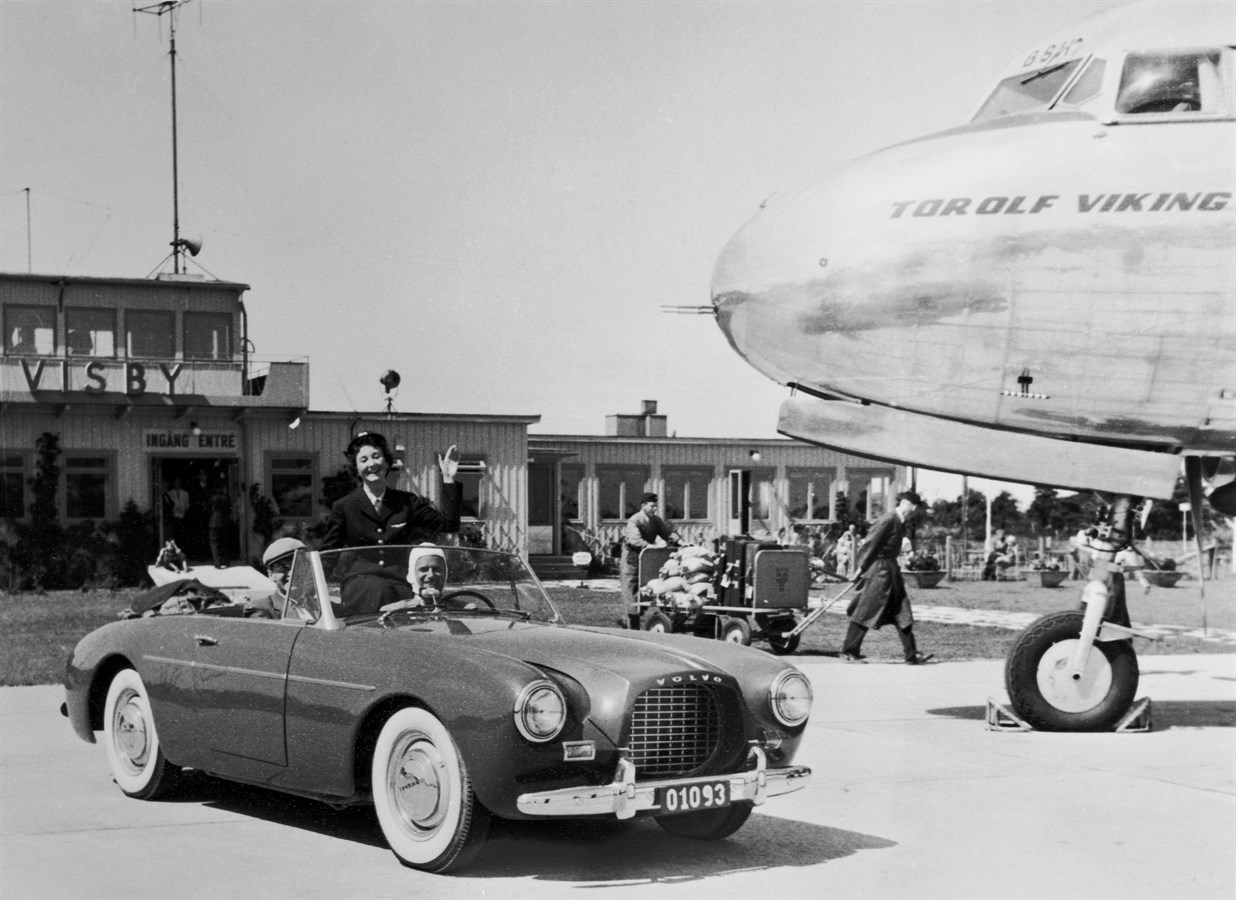 Sport (P1900) Prototype, 1954, at Visby airport