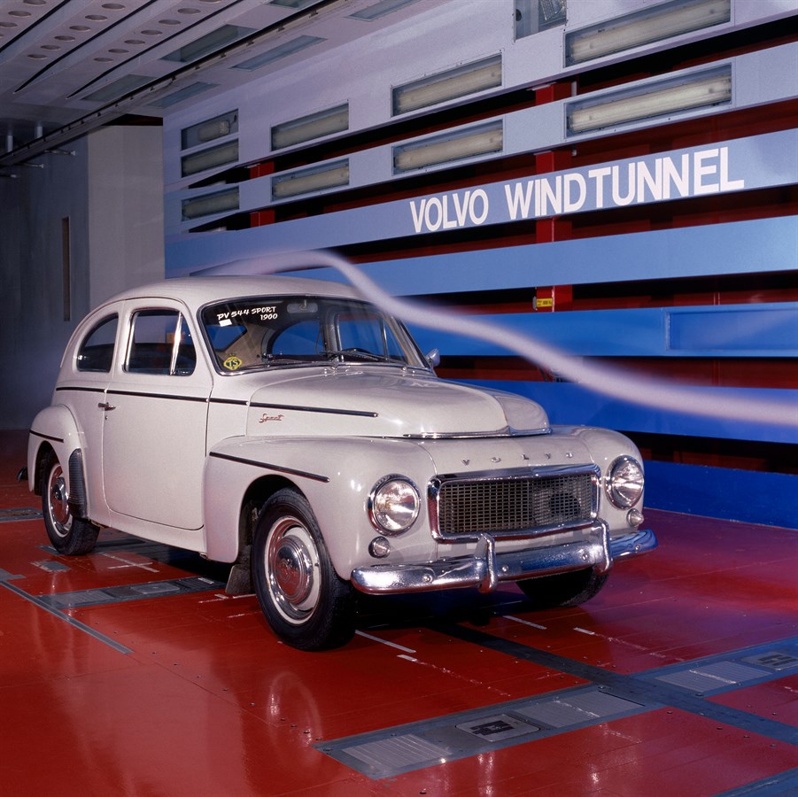 PV 544, 1960, in the Volvo Windtunnel