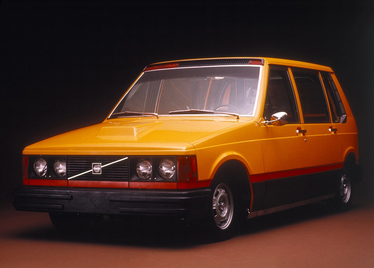 Volvo Experimental Taxi, 1977, The impetus for this vehicle came when the Museum of Modern Art and a number of metropolitan transport organisations in New York invited carmakers to develop their own purpose-built big-taxi concepts. Volvo´s contributions w