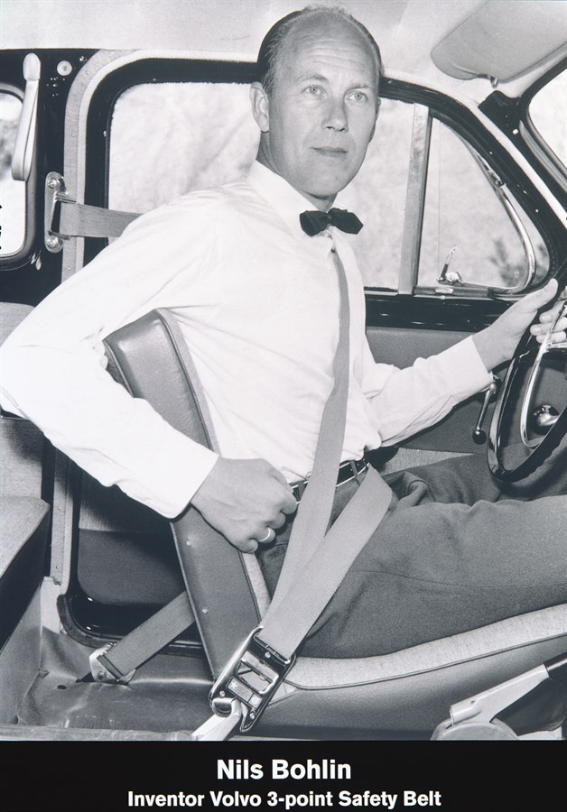 Nils Bohlin 1959  Inventor of the 3-point safety belt