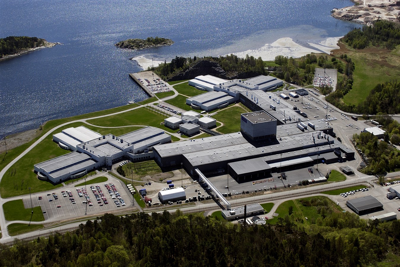 Volvo Cars Uddevalla plant (airial view)