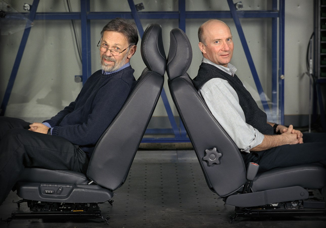 Lennart Liedberg, systems manager, Ergonomics (left) and Malcolm Resare, head of front seat development.