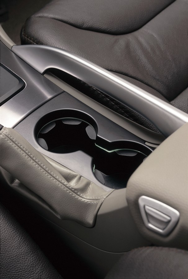 XC70, Cup holder in tunnelconsole, Brown select leather B984