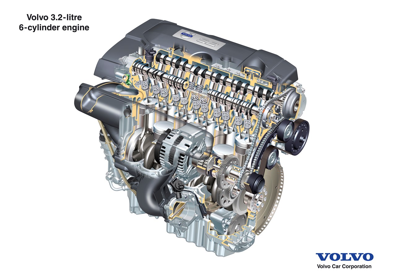 All-new Volvo 3.2-litre 6-cylinder petrol engine