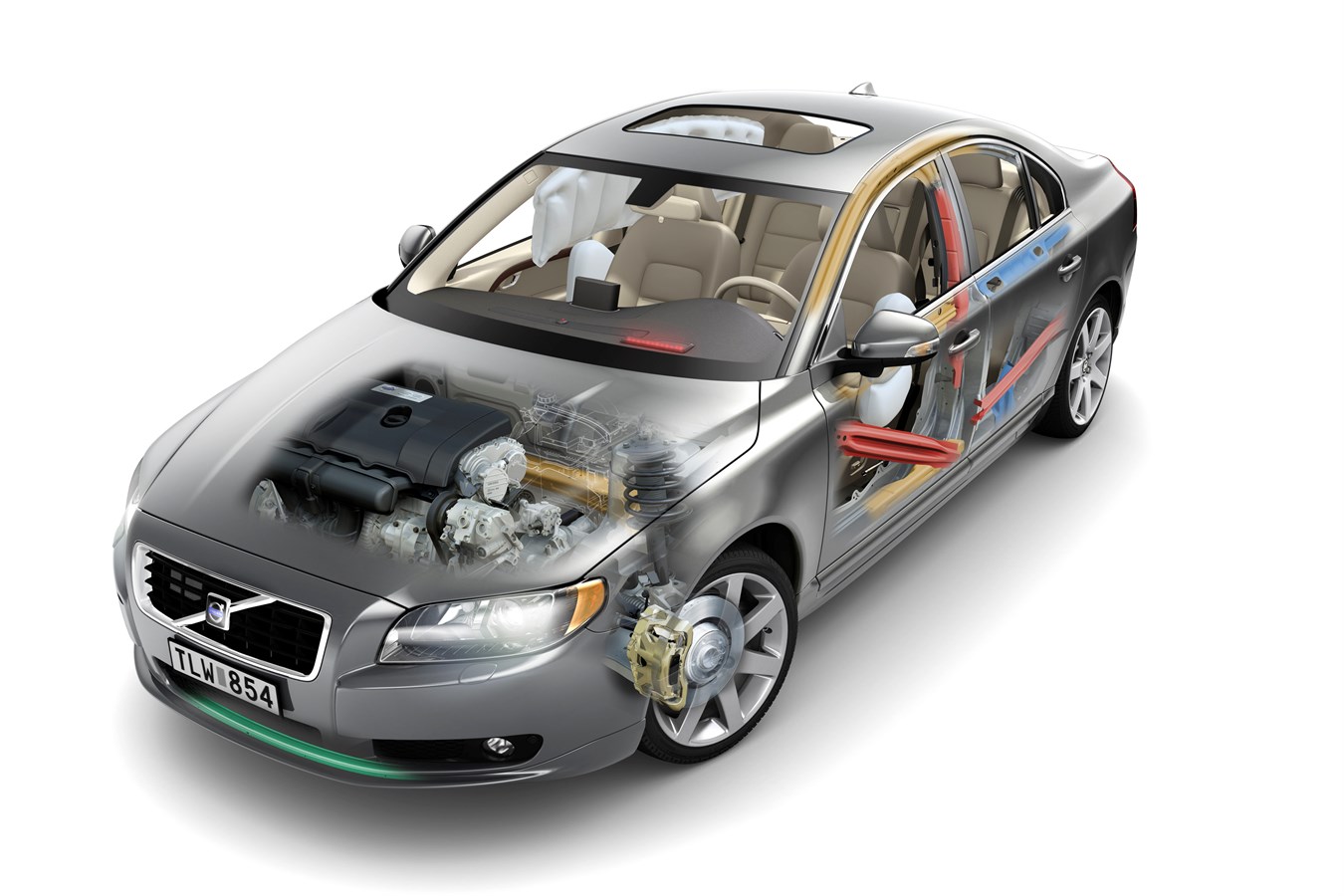 All-new Volvo S80 Safety x-ray