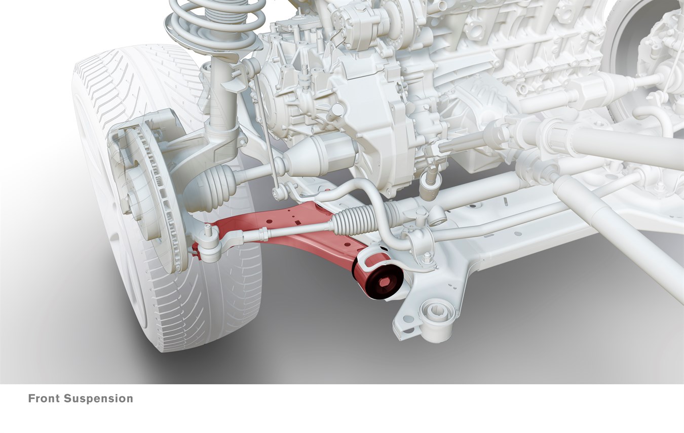 All-new Volvo S80, Front suspension