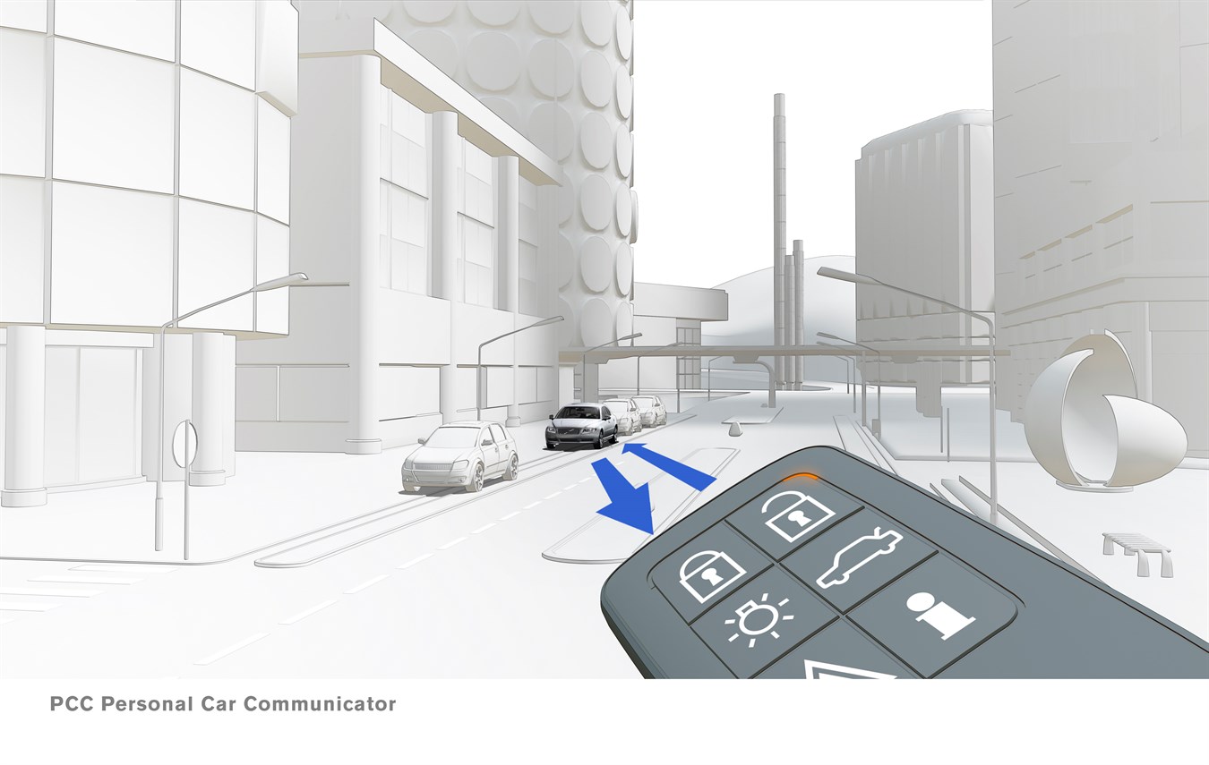Il dispositivo di Comunicazione personale con la vettura (PCC, Personal Car Communicator) della nuovissima Volvo S80
