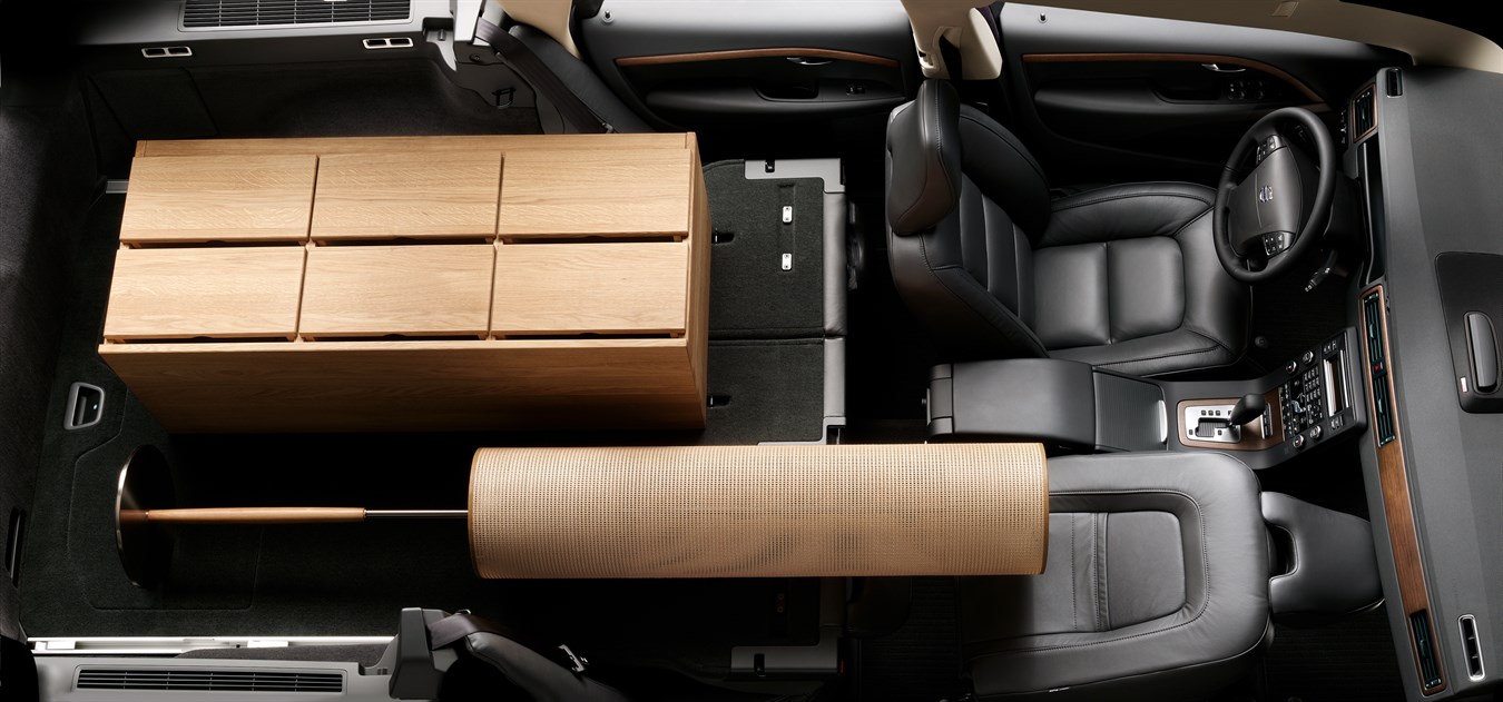 Interior with folded seats All-new Volvo V70