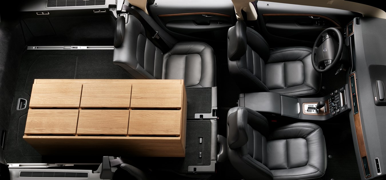 Interior with folded seats All-new Volvo V70