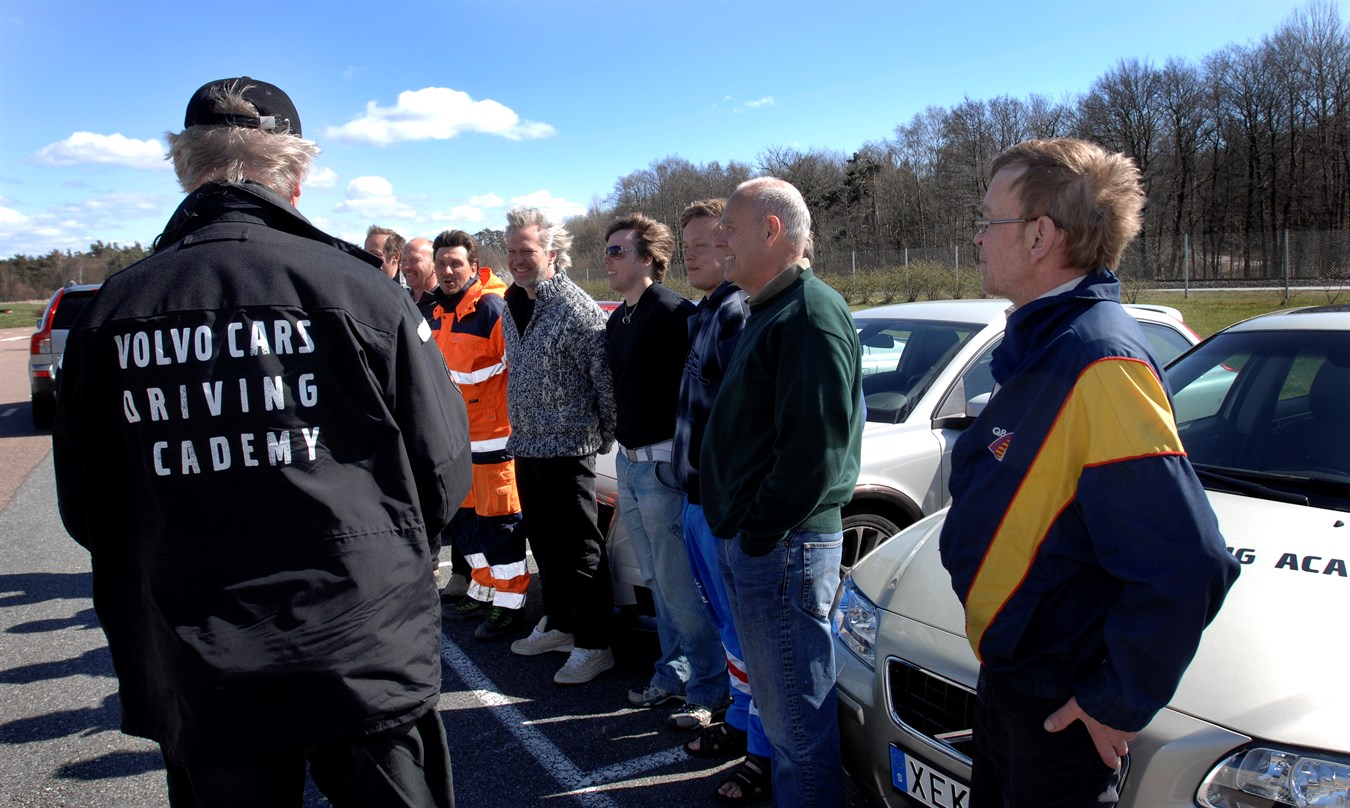 Volvo Car Driving Academy - customers learning about eco-driving