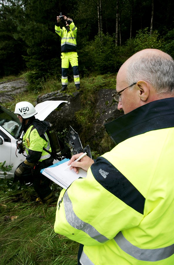 Volvo Car accident research team aan het werk