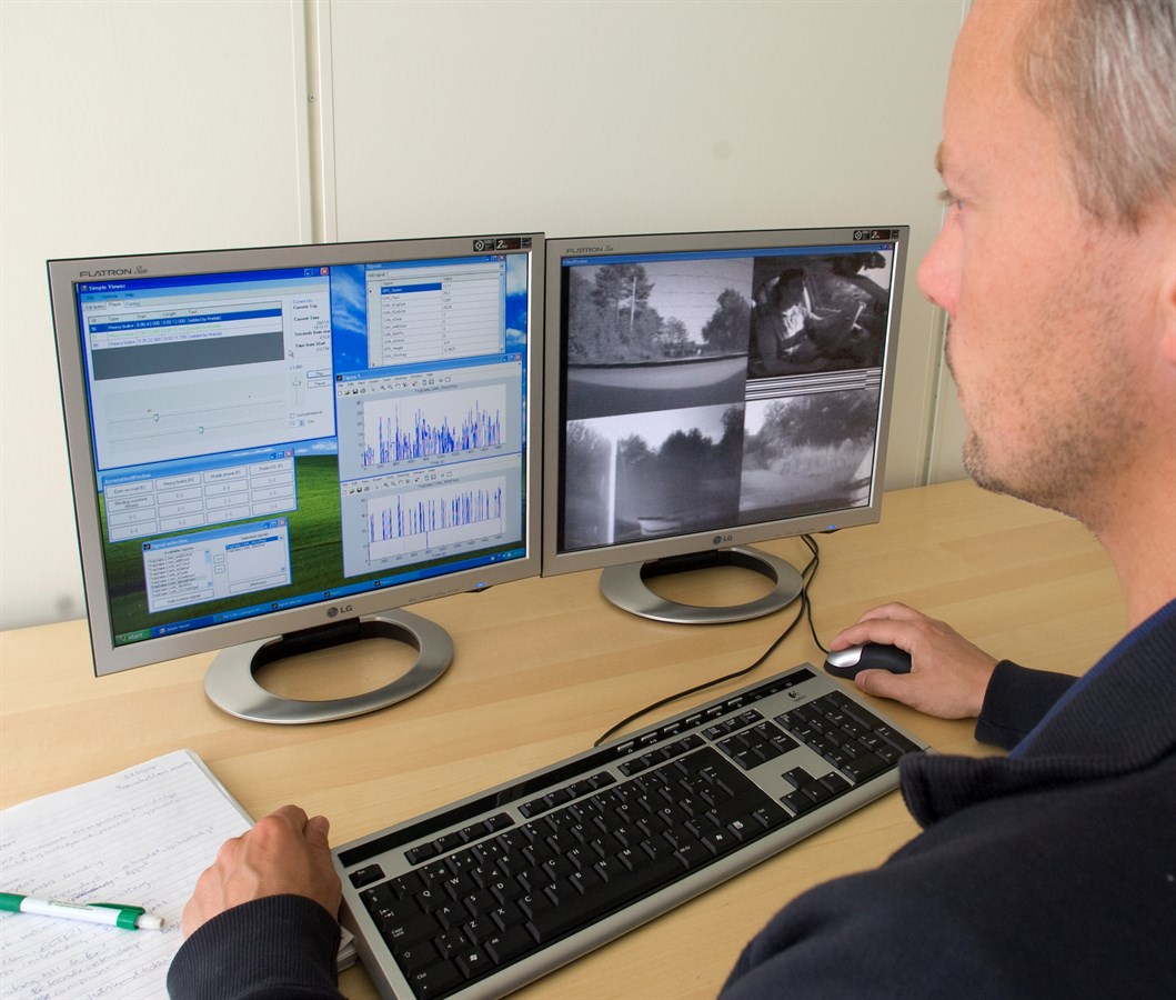 SAFER – Eyetracker. Analysis. Field operational tests - The driver's behaviour is measured.